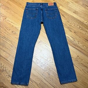 Levi's 505 Made Dec/2021 100% Cotton Blue Denim Jeans EUC Men's W/34 L/34